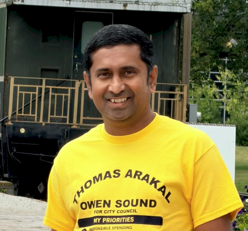 Thomas Arakal, candidate for Owen Sound City Council